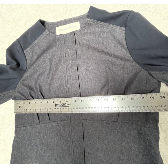 Doncaster Women's 14 Semi-Casual Navy Crew Neck Long Sleeve Full Zip Top Jacket - Picture 7 of 10